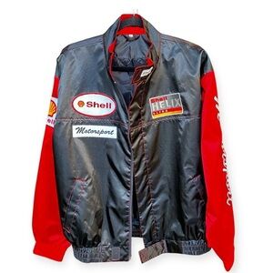 Shell Motorsport Racing Bomber Jacket — Vintage 90s, Size L